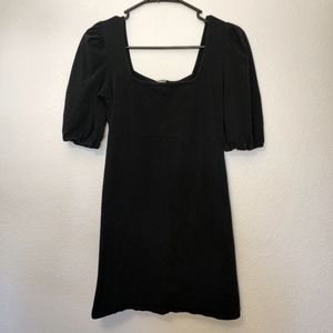 Wild Fable 90s puff sleeve short black dress